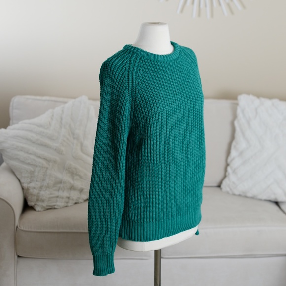 Vintage Nordstrom Pullover Sweater in Turquoise Green - Picture 4 of 8